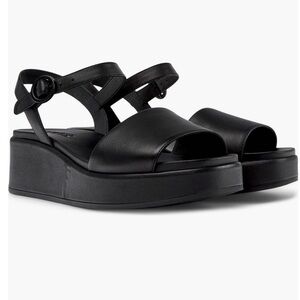 NIB Camper Misia Platform Sandals EU 40 US 9 Black